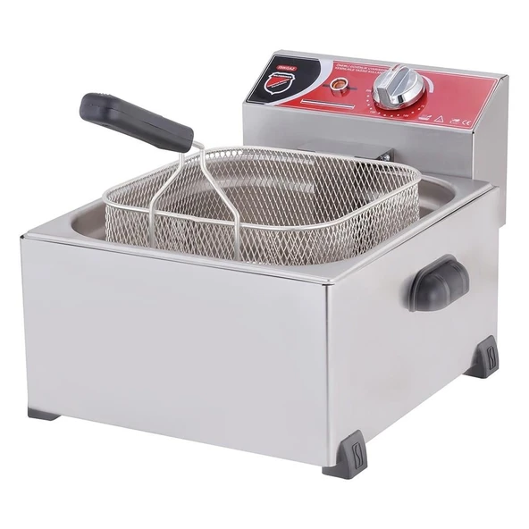 Işıkgaz Silver Endüstriyel Tekli 8 Litre Elektrikli Fritöz ürün görseli 1