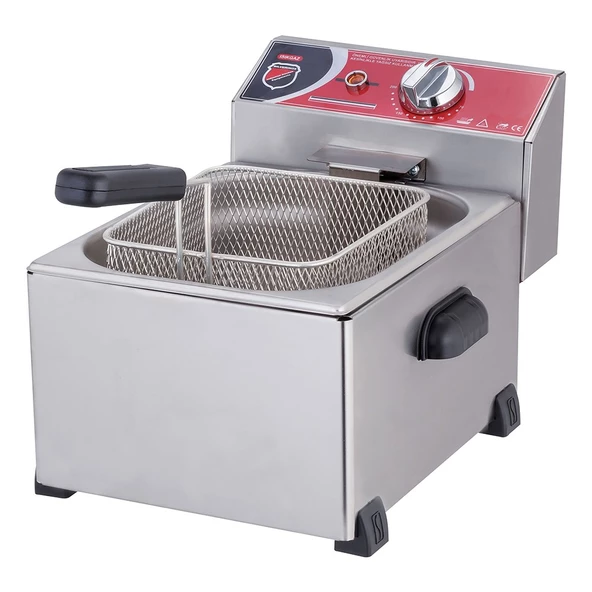 Işıkgaz Silverinox Tekli 5 Litre Elektrikli Fritöz