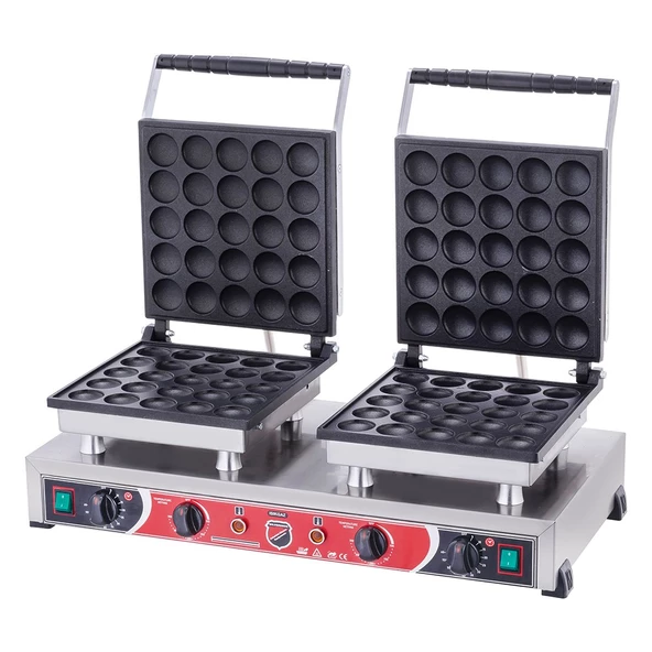 Işıkgaz Silver Elektrikli Çiftli Yuvarlak Bubble Waffle Makinesi