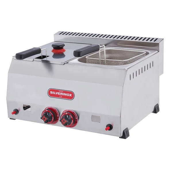 Işıkgaz Silverinox Çiftli 5+5 Litre Doğalgazlı Fritöz