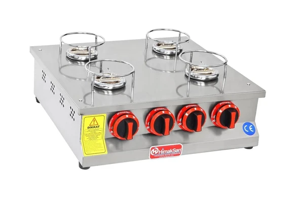 Himaksan  Doğalgazlı Kare 4 Ocaklı Künefe Ocağı Makinesi ürün görseli 1