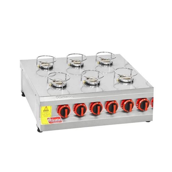 Himaksan  Tüplü 6 Ocaklı Künefe Ocağı Makinesi ürün görseli 1