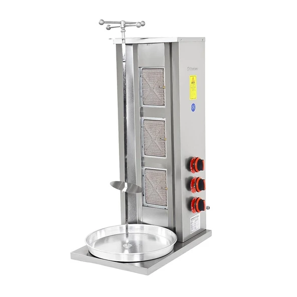 Himaksan  Sanayi Tipi Doğalgazlı 3 Radyanlı Döner Ocağı ürün görseli 1