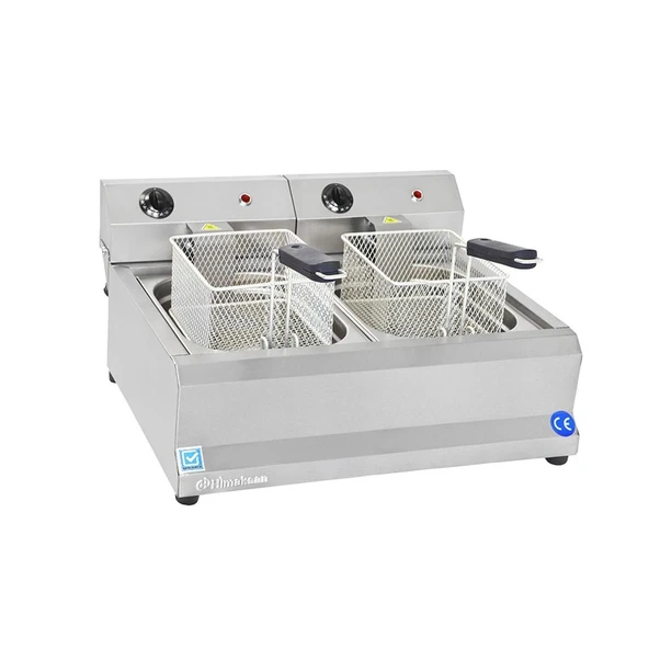 Himaksan  5000 Watt Çiftli 5+5 Lt Elektrikli Fritöz HMK-FE5+5 - Resim 2