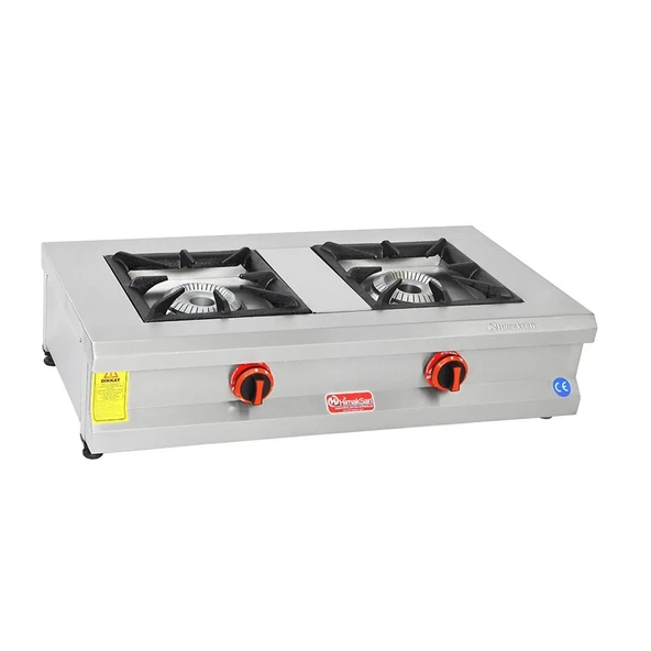 Himaksan  Tüplü Set Üstü Sanayi Tip Çift 2 Gözlü Ocak ürün görseli 1