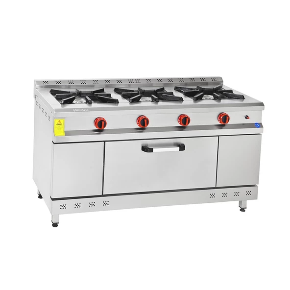 Himaksan  150x60 Cm 3+1 Tüplü 3 Lü Fırınlı Ocak-Kuzine