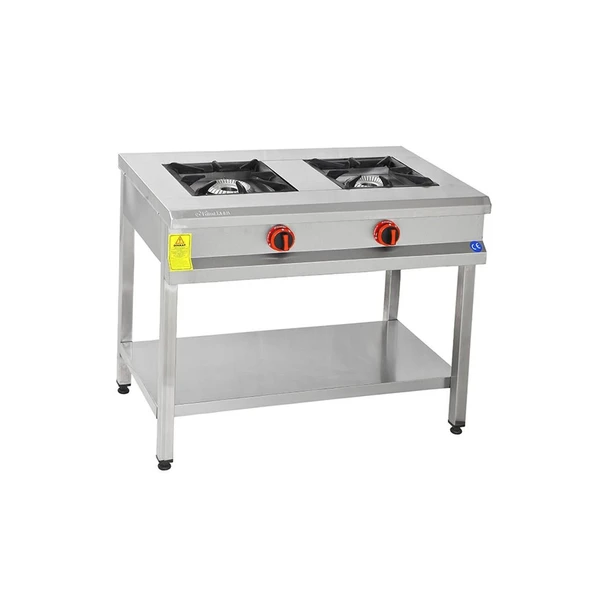 Himaksan  90 X 50 Cm Tüplü Taban Raflı 2 Gözlü Ocak ürün görseli 1