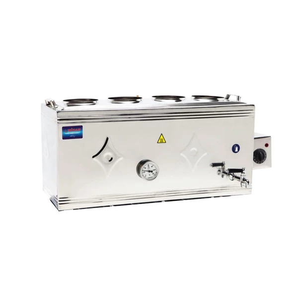 Mizan 80 Lik Gazlı + Elektrikli 60 Litre Üst Çay Kazanı - Üst Kazan