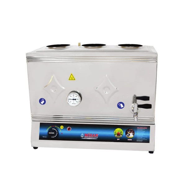 Mizan 60 Lık Elektrikli 40 Litre 3 Demlikli Çay Kazanı