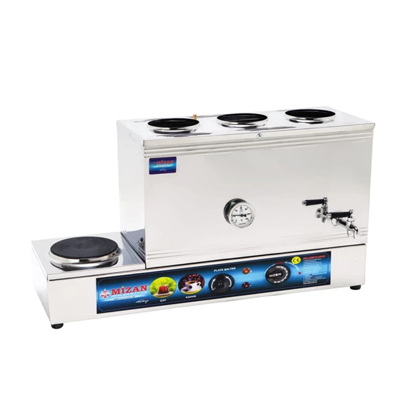 Mizan 60 Lık Elektrikli 40 Litre 3 Demlikli Çay Kazanı