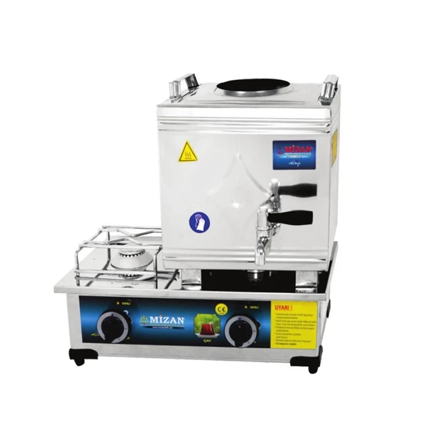 Mizan 15 Lik Doğalgazlı 10 Litre 1 Demlikli Çay Kazanı - 1