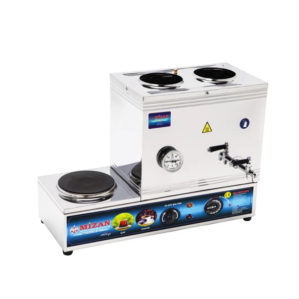 Mizan 40 Lık Elektrikli 30 Litre 2 Demlikli Çay Kazanı