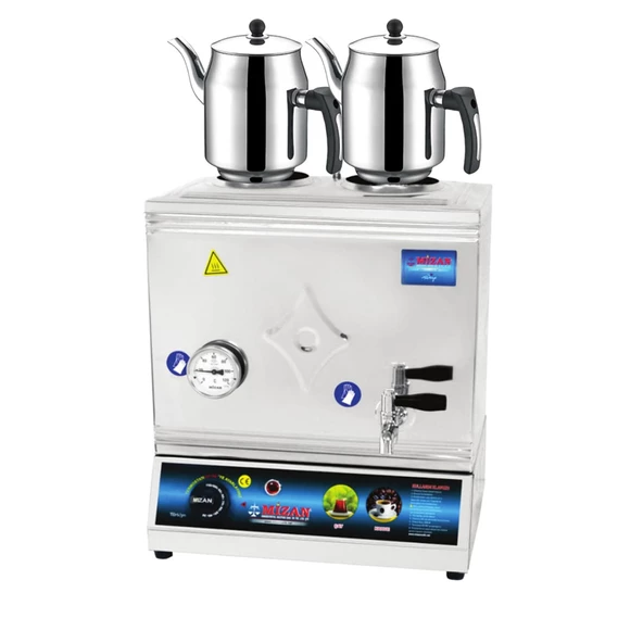 Mizan 40 Lık Elektrikli 30 Litre 2 Demlikli Çay Kazanı DEMLİK HEDİYELİ