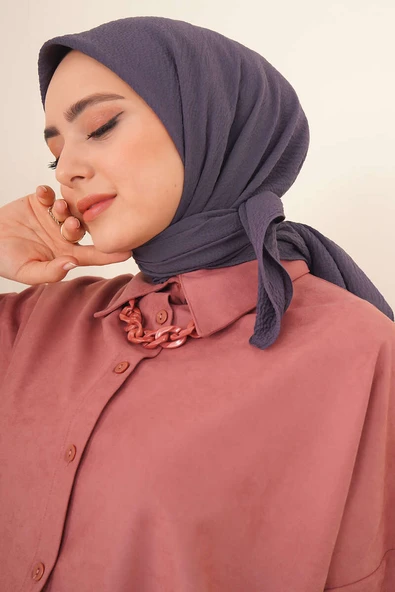 Mio Caz Eşarp Koyu Füme ürün görseli 1