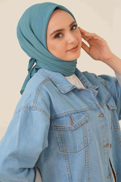 Mio Caz Eşarp Petrol Yeşili ürün görseli 1