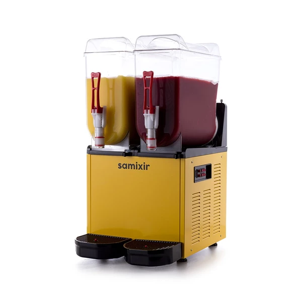 Samixir Twin Çiftli 12+12 Lt Slush Buzlaş Karlamaç Makinesi SLUSH-24-Y - 3