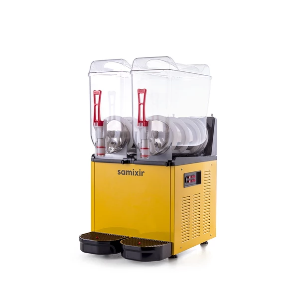 Samixir Twin Çiftli 12+12 Lt Slush Buzlaş Karlamaç Makinesi SLUSH-24-Y - 4