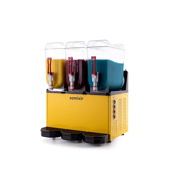 Samixir Triple Üçlü 12+12+12 Lt Slush Buzlaş Karlamaç Makinesi SLUSH-36-Y ürün görseli 1