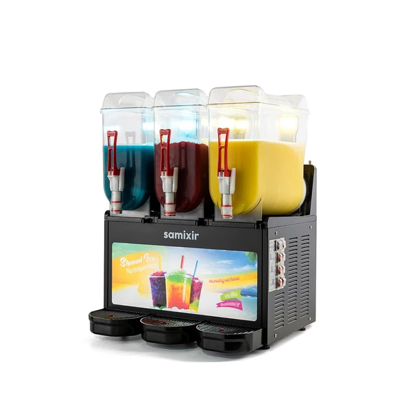 Samixir Triple Allure Üçlü 12+12+12 Lt Slush Buzlaş Karlamaç Makinesi SLUSH-36-BA - Resim 4