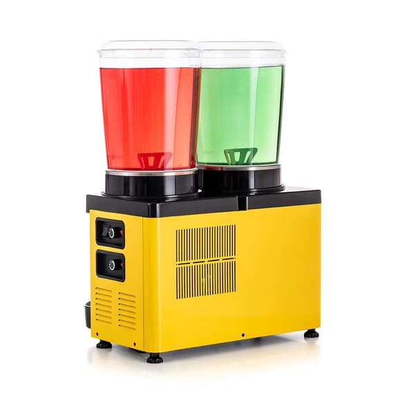 Samixir Twin Panoramik Analog 10+10 Lt Soğutuculu İçecek Dispenseri Makinesi MM20-AY - Resim 4