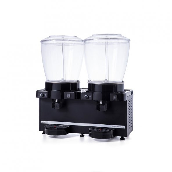 Samixir Panoramik Twin 22+22 Lt Fıskiyeli Soğuk İçecek Makinesi SS44-AB - 2