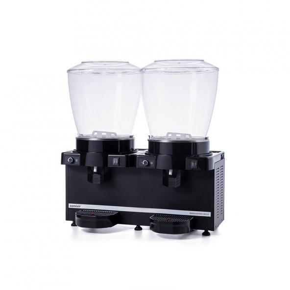 Samixir Panoramik Twin 22+22 Lt Karıştırıcılı Soğuk İçecek Makinesi MM44-AB - 3