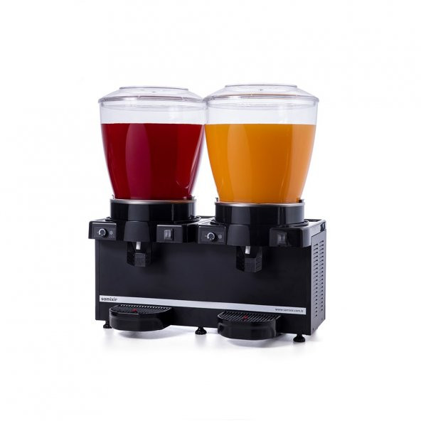 Samixir Panoramik Twin 22+22 Lt Karıştırıcılı Soğuk İçecek Makinesi MM44-AB - 4