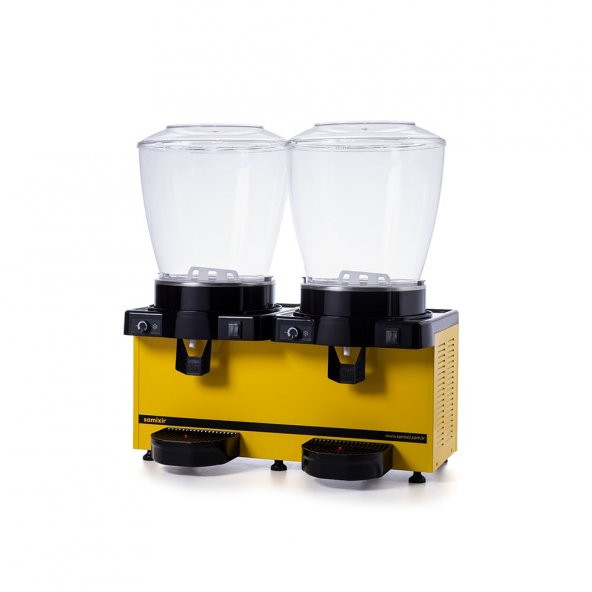 Samixir Panoramik Twin 22+22 Lt Karıştırıcılı Soğuk İçecek Makinesi MM44-AY - 6