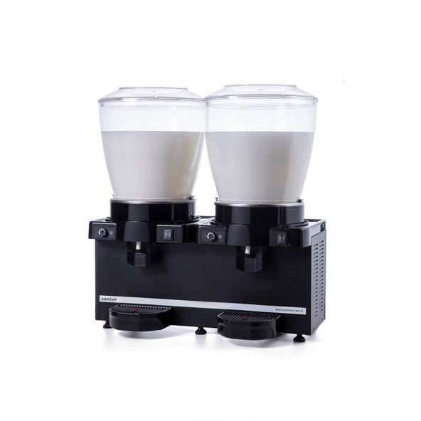 Samixir Panoramik Twin 22+22 Lt Karıştırıcılı Soğuk İçecek Makinesi MM44-AB - 5