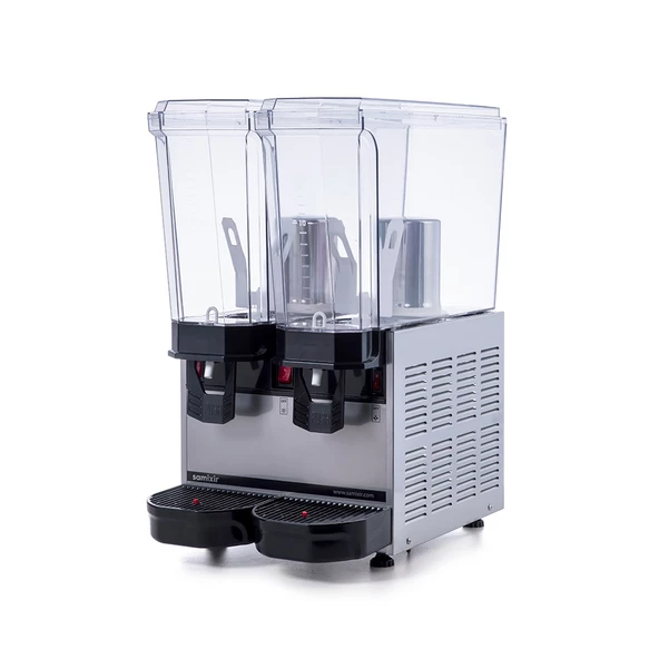 Samixir Klasik Twin 20+20 Lt Karıştırıcılı Soğuk İçecek Dispanseri Makinesi 40-MMI - 2