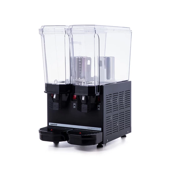 Samixir Klasik Twin 20+20 Lt Fıskiyeli-Karıştırıcılı Soğuk İçecek Makinesi 40-SMB - 4