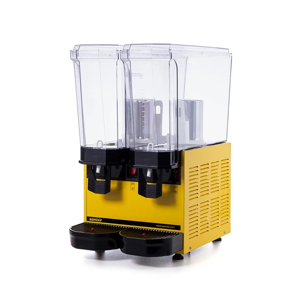 Samixir Klasik Twin 20+20 Lt Fıskiyeli-Karıştırıcılı Soğuk İçecek Makinesi 40-SMY - 2