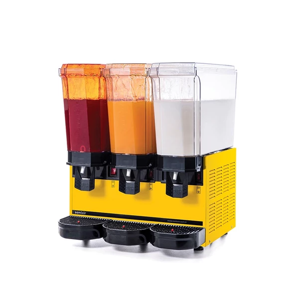 Samixir Klasik Triple 60 Lt Fıskiyeli-Karıştırıcılı Soğuk İçecek Makinesi 60-SSMY - 3