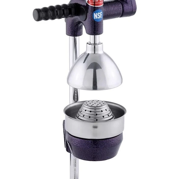 Cancan Profesyonel Nar Tipi Manuel Narenciye Meyve Presi Makinesi -Siyah - Resim 3