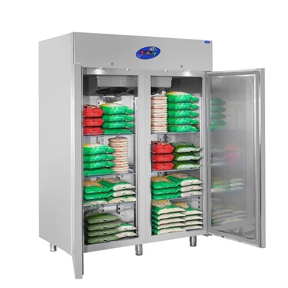 CSA Karacasan 1200 Lt Dik Tip Çift Kapılı Buzdolabı(304 Çelik) - Resim 2