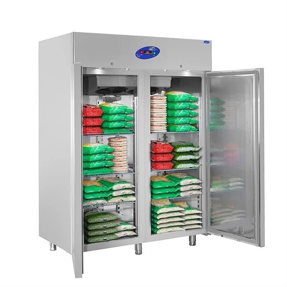 CSA Karacasan 1200 Lt Dik Tip Çift Kapılı Buzdolabı(304 Çelik) - 2
