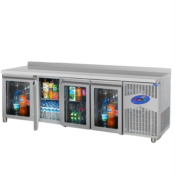 CSA Karacasan 632 Lt Dört Kapılı 700'Lük Tezgah Tipi Buzdolabı(304 Çelik) ürün görseli