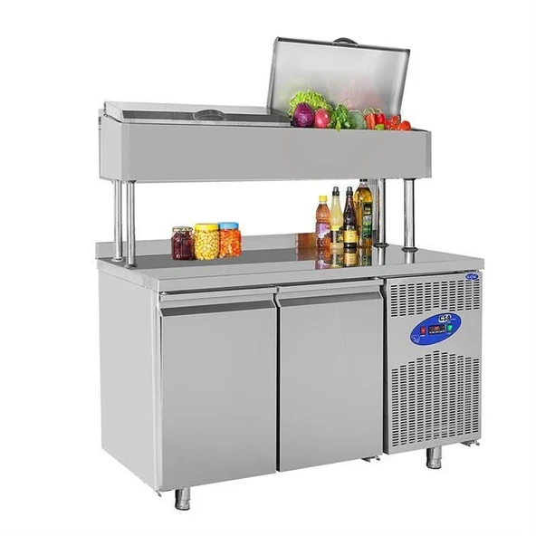 CSA Karacasan  281 Lt İki Kapılı 700'Lük Yükseltilmiş Makeup Buzdolabı(430 Çelik) ürün görseli