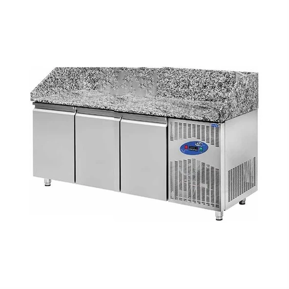 CSA Karacasan  615 Lt 200x80x108 Cm Üç Kapılı Pizza Hazırlık Buzdolabı(430 Çelik) ürün görseli