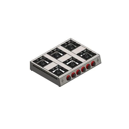 CSA Karacasan Doğalgazlı Altılı 6 Gözlü Mini Set Üstü Ocak