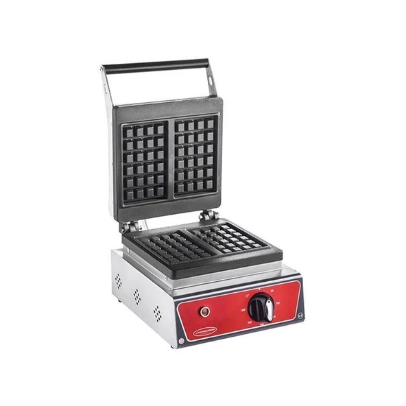 CSA Karacasan Elektrikli Döküm Kare Waffle Makinesi 2 Li - 2