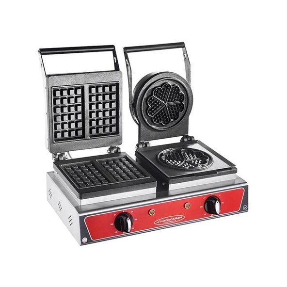 Karacasan Endüstriyel Elektrikli Papatya + Kare Waffle Makinesi - 2