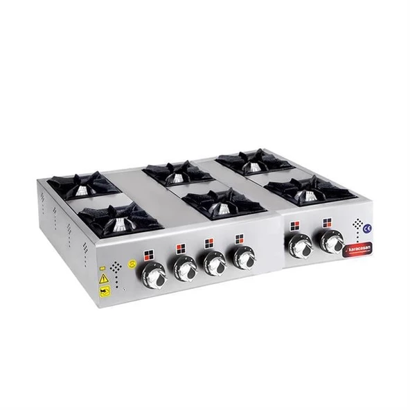 CSA Karacasan Tüplü Altılı 6 Gözlü Mini Set Üstü Ocak - 2