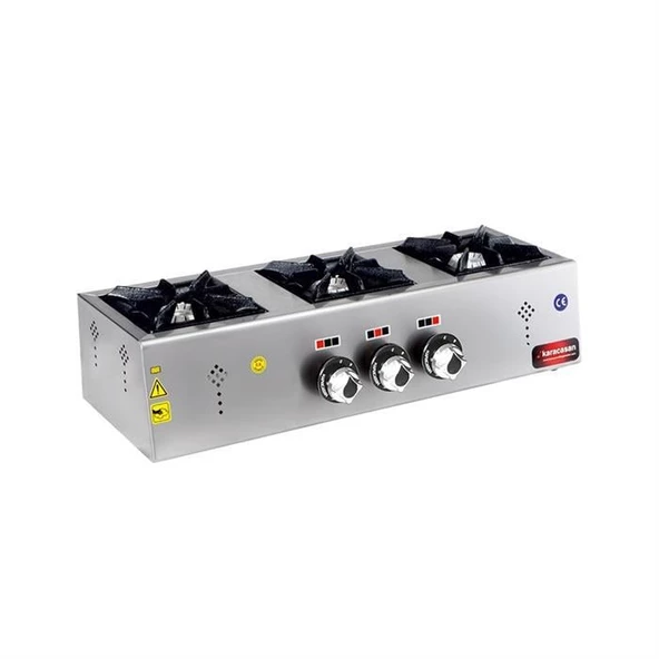 CSA Karacasan Tüplü Üçlü 3 Gözlü Mini Set Üstü Ocak - 2