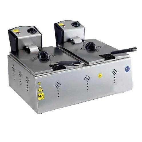 CSA Karacasan 5000 Wat Çiftli 5+5 Litre Elektrikli Fritöz ürün görseli 1