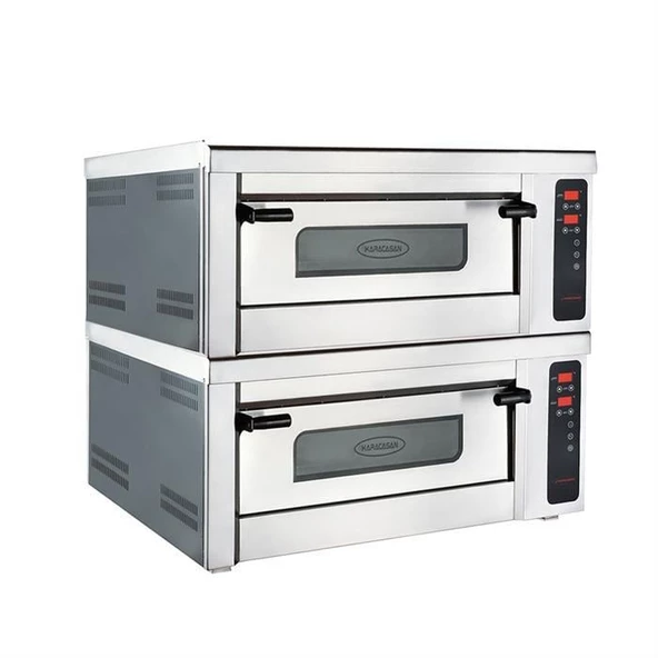 CSA Karacasan  Elektrikli Çift Katlı 8 Li Dijital Pizza Fırını