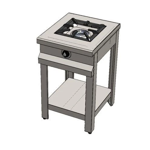 CSA Karacasan Tüplü Taban Raflı Tekli 1 Gözlü Ocak ürün görseli 1