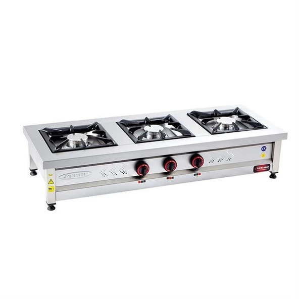 CSA Karacasan Set Üstü Üçlü 3 Gözlü Tüplü Ocak ürün görseli 1