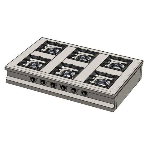 CSA Karacasan Set Üstü Altılı 6 Gözlü Tüplü Ocak ürün görseli