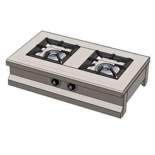 CSA Karacasan Set Üstü Çiftli 2 Gözlü Doğalgazlı Ocak100x60x25cm